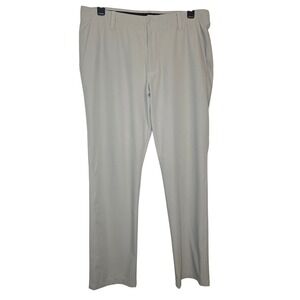 Under Armour Men's Golf Chino Pants‎ Beige 38x32 Polyester Blend Comfort Fit